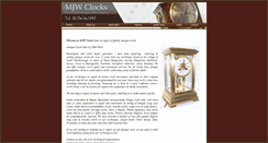 Desktop Screenshot of mjwclocks.co.uk